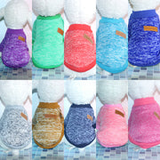 ドッグウェア ペットウェア セーター ニット 犬の服 犬服 洋服 ペット用品 小型犬 袖付き 袖あり 暖かい 防寒 無地 単色 杢カラー お散歩 お出かけ おしゃれ かわいい いぬ 猫 ねこ