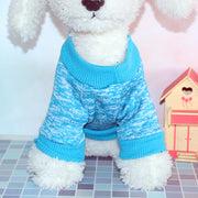ドッグウェア ペットウェア セーター ニット 犬の服 犬服 洋服 ペット用品 小型犬 袖付き 袖あり 暖かい 防寒 無地 単色 杢カラー お散歩 お出かけ おしゃれ かわいい いぬ 猫 ねこ
