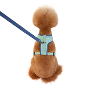 ハーネスリード 2点セット ベストタイプ 犬 猫 ドッグ キャット 小型犬 中型犬 ペット用品 ペットグッズ ハーネス リード 胴輪 無地 メッシュ タグ 単色 Dカン 長さ調節可 散歩紐 牽引紐 リーシュ 通気性 サイドリリースバックル シンプル おしゃれ かっこいい かわいい カジュアル お散歩 ピンク 緑 青 ベージュ