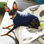 ペットウエア ケーブルニット セーター タートルネック 犬 猫 小型犬 プルオーバー 無地 シンプル お散歩 お出掛け 秋 冬 防寒 ペット用品 ペット服