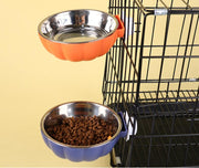 ペット用食器 フードボウル ウォーターボウル ケージ取り付け ケージ固定 犬用 猫用 ペット用品 エサ入れ 水入れ シンプル 取り付け簡単 ペットグッズ いぬ イヌ ねこ ネコ