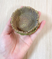 エサ皿 爬虫類 トカゲ カエル ペット用食器 エサ入れ フードトレイ 水入れ カメ ウォーターボウル 水皿 木型 ウッドモチーフ シンプル かわいい おしゃれ 小型
