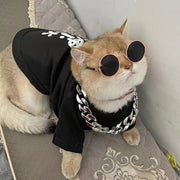 ペット用ネックレス ペット用アクセサリー ネコ 猫 犬 小型犬 ペット用品 チェーン風 太め ごつめ プラスチック製 かわいい キュート おしゃれ カジュアル ペットグッズ