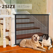 ペットゲート ペット用品 高さ72cm ペットフェンス ネット メッシュ フック付き 犬 小型犬 中型犬 猫 隔離 階段 キッチン 簡易 隔離ネット 安全ゲート 柵 侵入防止 いたずら対策