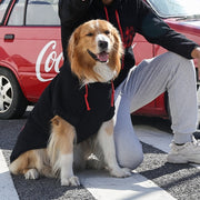 ペット用パーカー ペットウェア 犬服 猫服 フード付き 袖あり ハート 肉球 ドッグウェア 可愛い おしゃれ お出かけ 抜け毛対策 お散歩 記念写真 ギフト プレゼント ワンちゃん ネコちゃん イヌ ネコ キャット ドッグ 黒