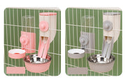ペット用給餌器 エサやり器 フードディスペンサー 単品 ペット用品 ペットグッズ ネコ 猫 イヌ 犬 ケージ取り付け 取り付け簡単