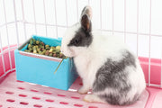 小動物用食器 ケージ ゲージ 取り付け エサ入れ フードボックス 餌入れ 餌やり ペット うさぎ ウサギ モルモット チンチラ ハムスター デグー げっ歯類 ごはん フード入れ 固定 かじり対策