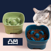 フードボウル ペット用食器 猫用食器 犬用食器 エサ入れ 早食い防止 餌皿 給餌 給水 凸凹 デコボコ ペット用品 ペットグッズ 丸のみ防止