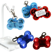 首輪アクセサリー ペット用アクセサリー ペンダントライト 首輪用チャーム LEDライト ペット用品 ペットグッズ 犬 猫 首輪飾り 防犯ライト 安全ライト 電池式 吊り下げ ナスカン 取り付け簡単 骨型 ボーン型 目印 夜の散歩 夜間 お散歩 お出かけ 点滅 点灯 かわいい おしゃれ 赤 青