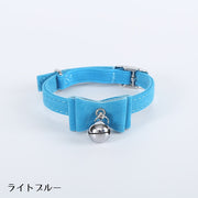 首輪 カラー チョーカー ペット用品 犬用 猫用 イヌ ネコ 小型犬 首飾り アクセサリー 鈴付き サイズ調節可 リボン バックル 蝶ネクタイ ボウタイ風 無地 ペットグッズ かわいい キュート おしゃれ お出かけ お散歩 赤 青 黒 ピンク