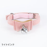 首輪 カラー チョーカー ペット用品 犬用 猫用 イヌ ネコ 小型犬 首飾り アクセサリー 鈴付き サイズ調節可 リボン バックル 蝶ネクタイ ボウタイ風 無地 ペットグッズ かわいい キュート おしゃれ お出かけ お散歩 赤 青 黒 ピンク