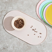 ペット用ランチョンマット エサ皿マット 犬用 猫用 シリコン お食事マット フードマット 柔らかい 防水 ラウンド 滑りにくい 餌皿マット 食べこぼし対策 汚れ対策 ペットグッズ イヌ用 ネコ用 ペット用品