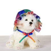 帽子 ボンネット ボネ 犬用 ペット用 ファッション小物 わんちゃん フリル レース リボン かわいい おしゃれ カラバリ豊富 上品 お散歩 おめかし お出かけ パーティー ドッグウェア