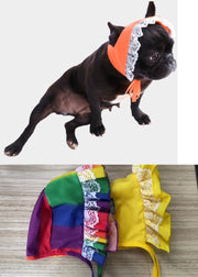 帽子 ボンネット ボネ 犬用 ペット用 ファッション小物 わんちゃん フリル レース リボン かわいい おしゃれ カラバリ豊富 上品 お散歩 おめかし お出かけ パーティー ドッグウェア