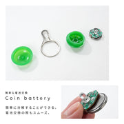 首輪用チャーム LEDライト 光る ペット用アクセサリー 首輪アクセサリー 犬 ドッグ ペット用品 散歩 夜間 夜道 球 丸い いぬ イヌ リチウム