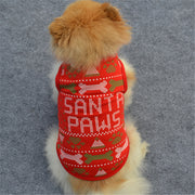 犬服 ドッグウェア 犬用ウェア 犬用シャツ タンクトップ 袖なし ノースリーブ クリスマスカラー Christmas Xmas ロゴプリント 洋服 ペット用  超小型犬用 小型犬用 中型犬用 イヌ用 ワンちゃん用  DOG 可愛い お散歩 お出掛け シンプル