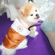 ドッグウェア ペットウェア ダウン風 中綿ベスト 犬服 犬用 ペット用 小型犬 中型犬 ダウン風ベスト スナップボタン 防寒 あったか 暖かい 冬 お出掛け お散歩 おめかし お洒落 カラフル オシャレ おしゃれ カジュアル 可愛い かわいい ポップ 犬 イヌ いぬ ドッグ 猫 ネコ 猫服 犬用品 ペット用品 犬の服