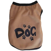 ペット用タンクトップ ペットウェア 犬服 猫服 犬用ウェア ドッグウェア 英字 ロゴ 可愛い おしゃれ お散歩 記念写真 ギフト プレゼント ワンちゃん ネコちゃん イヌ ネコ 黄色 ブラウン 赤 グレー