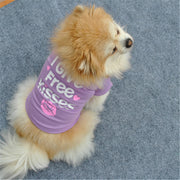 ペットウェア ドッグウエア Tシャツ 半袖 英字 ロゴ リップ くちびる ハート 犬服 犬の服 猫服 プルオーバー かわいい キュート おしゃれ カジュアル ネコちゃん ワンちゃん イヌ ネコ キャット ドッグ 春 秋 冬 犬用 小型犬 中型犬 春 秋 夏 ペット用品 お出かけ お散歩 ペットグッズ ワンちゃん XS S M L パープル