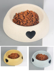 ペット用食器 フードボウル ウォーターボウル 犬用 猫用 小動物 エサ入れ 餌入れ 水入れ ペット用品 ペットグッズ ネコ イヌ ハムスター モルモット ウサギ チンチラ リス インコ 小鳥 給水 給餌 ハート シンプル かわいい 黄 青 ピンク 橙 灰