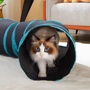 猫用おもちゃ キャットトンネル トンネル型 穴あき 玩具 ペット用品 キャットトイ トーイ オモチャ 折り畳み クネクネ 運動不足解消 楽しい 遊び ペットグッズ ねこ ネコ