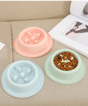 フードボウル ペット用食器 早食い防止 小型犬用 猫用 小さめ お皿 餌入れ 給餌 フードディッシュ 凸凹 でこぼこデザイン 突起 おしゃれ かわいい 食べこぼし受け シンプル イヌ ネコ 猫 犬