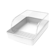 猫用トイレ トイレ容器 砂トイレ ネコ用 ねこ キャット トイレタリー用品 飛散防止 お手入れ簡単 持ち運び便利 シンプル 定番 ペットグッズ ペット用品