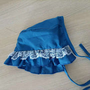 ペット用帽子 ボンネット ボネ 犬用 猫用 イヌ ネコ ペットグッズ ファッション小物 ぼうし フリル ギャザー レース ひも かわいい キュート フリフリ お出かけ お散歩 記念撮影 ペット用品 ローズ 赤 橙 紫 ワイン 黄 青 緑 レインボー