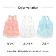 ドッグウェア キャットウェア 犬 猫 犬服 猫服 犬用ウェア 猫用ウェア 犬の服 猫の服 ペットウェア ペット服 ペット用品 キャミソール ワンピース ノースリーブ 袖なし 洋服 フラワープリント リボン レース ガーリー 春夏 お散歩 お出かけ