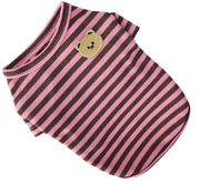 ペットウェア Tシャツ 犬服 猫服 洋服 ドッグウェア キャットウェア プルオーバー 袖あり ボーダー柄 クマ 熊 カジュアル おしゃれ かわいい お散歩 お出かけ 普段使い ペット服 犬の服 ペット用品