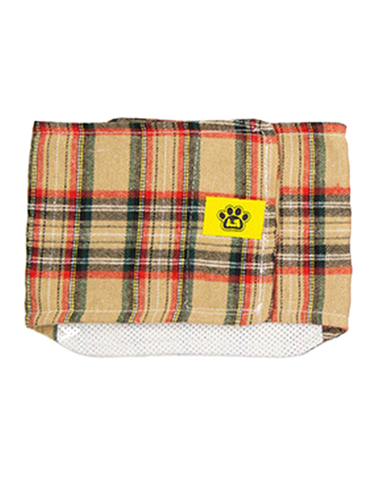 マナーベルト バンド ドッグウェア ペットグッズ ペット用品 犬用 マーキング防止 簡単装着 マジック テープ チェック柄 かわいい おしゃれ おしっこ防止