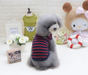 ドッグウェア タンクトップ 犬服 洋服 ペット用品 ペットウェア 犬用 猫用 小型犬 ノースリーブ ボーダー ロゴ 可愛い カジュアル シンプル ペットグッズ いぬ イヌ ねこ ネコ