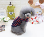 ドッグウェア タンクトップ 犬服 洋服 ペット用品 ペットウェア 犬用 猫用 小型犬 ノースリーブ ボーダー ロゴ 可愛い カジュアル シンプル ペットグッズ いぬ イヌ ねこ ネコ