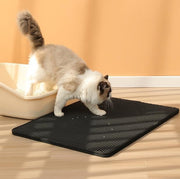 猫用 砂取りマット トイレマット 猫砂キャッチャー 砂落とし ネコ ペット用品 飛び散り防止 滑り止め 防水 大判 長方形 水洗い可