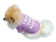 ペットウェア Tシャツ カットソー 犬服 猫服 洋服 ドッグウェア キャットウェア プルオーバー 袖あり ロゴ シンプル カジュアル お洒落 可愛い ペット服 犬の服 猫の服
