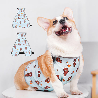 犬用泥よけエプロン レインウェア コーギー ペット服 犬服 ドッグウェア 商品画像2