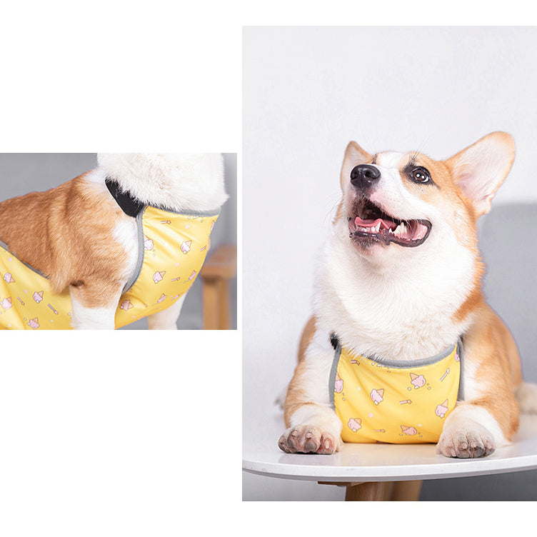 犬用泥よけエプロン レインウェア コーギー ペット服 犬服 ドッグウェア 商品画像4