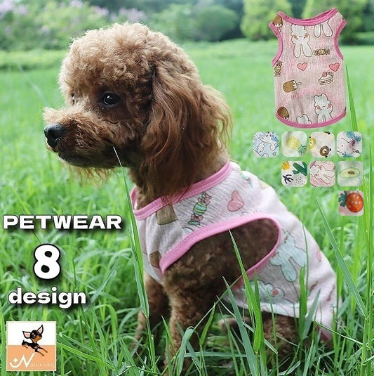 ペットウェア タンクトップ 犬服 猫服 袖なし ドッグウェア 商品画像