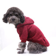 ペットウェア パーカー プルオーバー 犬服 猫服 洋服 ドッグウェア キャットウェア ポケット 袖あり フード付き リブ 無地 単色 シンプル カジュアル 可愛い お散歩 お出かけ 普段使い ペット服 犬の服 猫の服