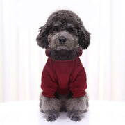 ペットウェア パーカー プルオーバー 犬服 猫服 洋服 ドッグウェア キャットウェア ポケット 袖あり フード付き リブ 無地 単色 シンプル カジュアル 可愛い お散歩 お出かけ 普段使い ペット服 犬の服 猫の服