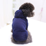 ペットウェア パーカー プルオーバー 犬服 猫服 洋服 ドッグウェア キャットウェア ポケット 袖あり フード付き リブ 無地 単色 シンプル カジュアル 可愛い お散歩 お出かけ 普段使い ペット服 犬の服 猫の服
