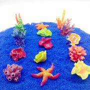 水槽用アクセサリー オーナメント ヒトデ風 サンゴ風 珊瑚風 カラフル 熱帯魚 観賞魚 金魚 アクアリウム アクアリウム用品 水槽用アクセ 水槽用 レイアウト用品 オブジェ 飾り かざり