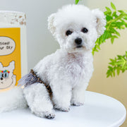 犬用 サニタリーパンツ マナーパンツ 生理用ショーツ おむつカバー ペット用品 チュール フリル スカート風 ヒョウ柄 かわいい