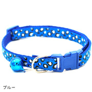 首輪 カラー 犬 猫 ペット用品 ペットグッズ 単品 ワンタッチバックル お散歩グッズ 鈴付き 小型犬 ヒョウ柄 レオパード柄 長さ調節可 かわいい おしゃれ キュート イヌ ネコ お散歩 目印 赤 ローズ 青 緑 紫 黄