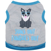 ドッグウェア ペットウェア タンクトップ 犬の服 犬服 猫の服 キャットウェア 洋服 ペット用品 小型犬 トップス 袖なし ノースリーブ イラスト プリント お散歩 お出かけ おしゃれ かわいい いぬ 猫 ねこ