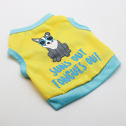ドッグウェア ペットウェア タンクトップ 犬の服 犬服 猫の服 キャットウェア 洋服 ペット用品 小型犬 トップス 袖なし ノースリーブ イラスト プリント お散歩 お出かけ おしゃれ かわいい いぬ 猫 ねこ