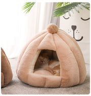 ペットハウス ペットベッド 猫 犬 ドーム型 小型犬 ネコ ハウス キャットハウス あったか ドッグハウス かわいい クッション