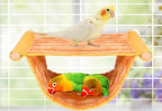 バードハンモックテント 小鳥 ステージ ペット用品 鳥用止まり木 ケージ壁面設置 ステージモック もこもこ あったか 起毛素材 防寒 寒さ対策 ペットハンモック 寝床 とり トリ