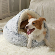 ペットベッド ペット用ベッド 猫 ネコ 小型犬 イヌ 小動物用 ペットグッズ ペット用インテリア ペット用品 丸形 ラウンド 円形 起毛生地 無地 グラデーション グレー ブラック カーキ シンプル カジュアル 可愛い キュート 防寒 秋 冬