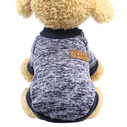 ドッグウェア ニット セーター 袖あり ペットウェア 犬用服 犬用品 小型犬 中型犬 裏起毛 無地 単色 シンプル 防寒対策 お散歩 カジュアル